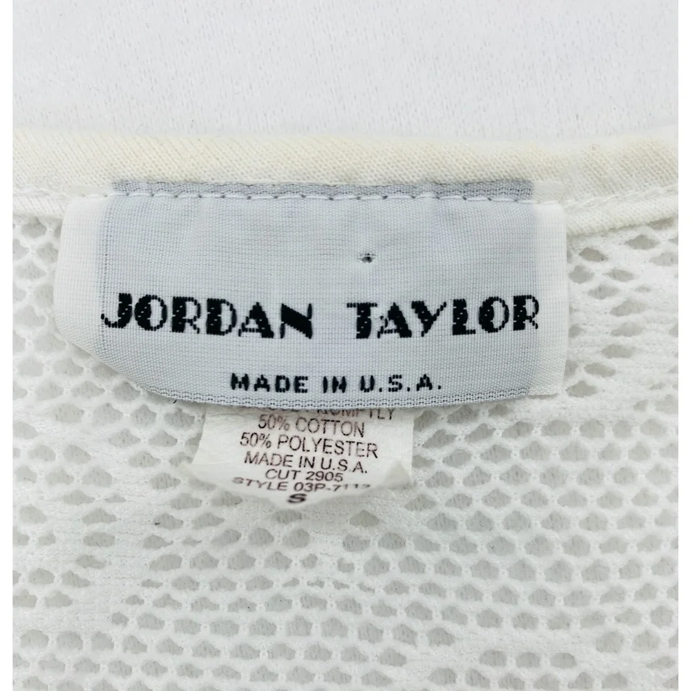 Jordan Taylor‎ Vintage White Netted  Swirl and Star Design Swim Cover-Up - Picture 5 of 7